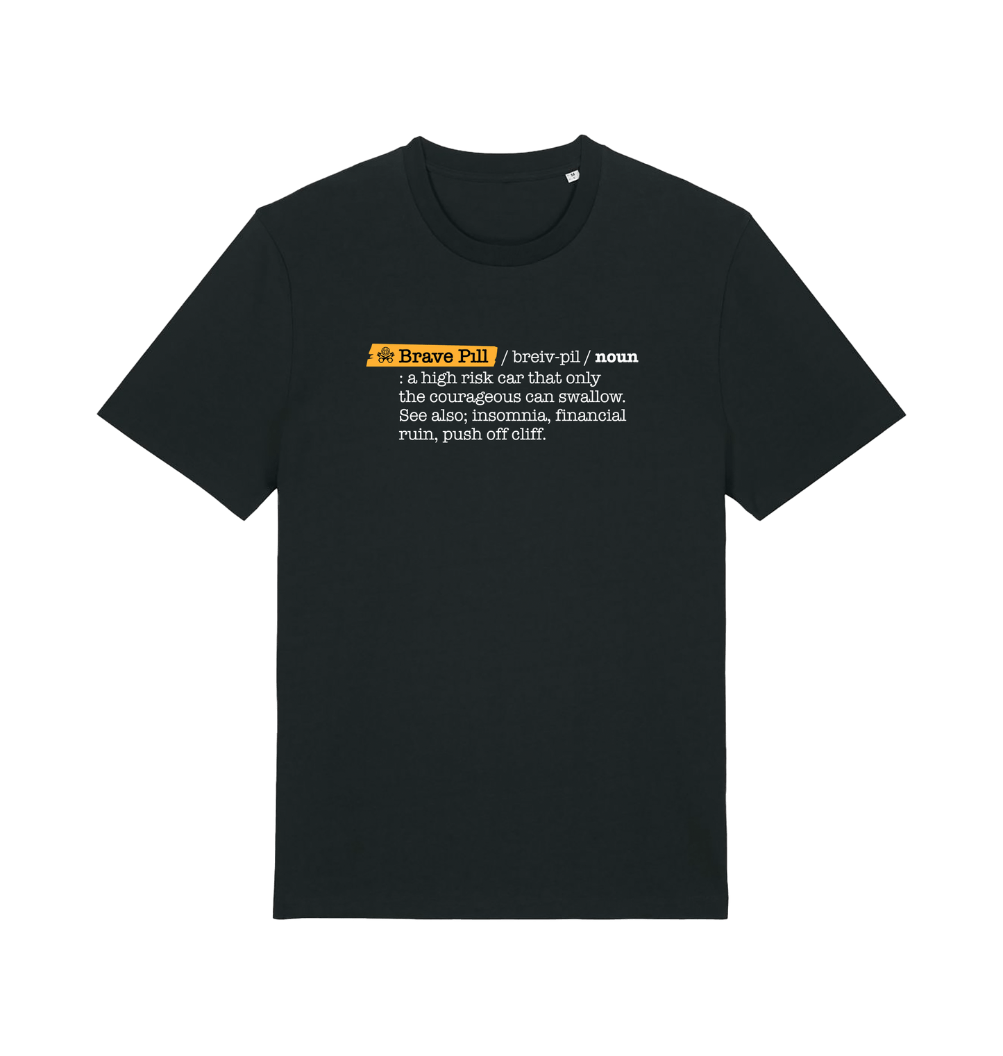 Black Printed T-shirt Front