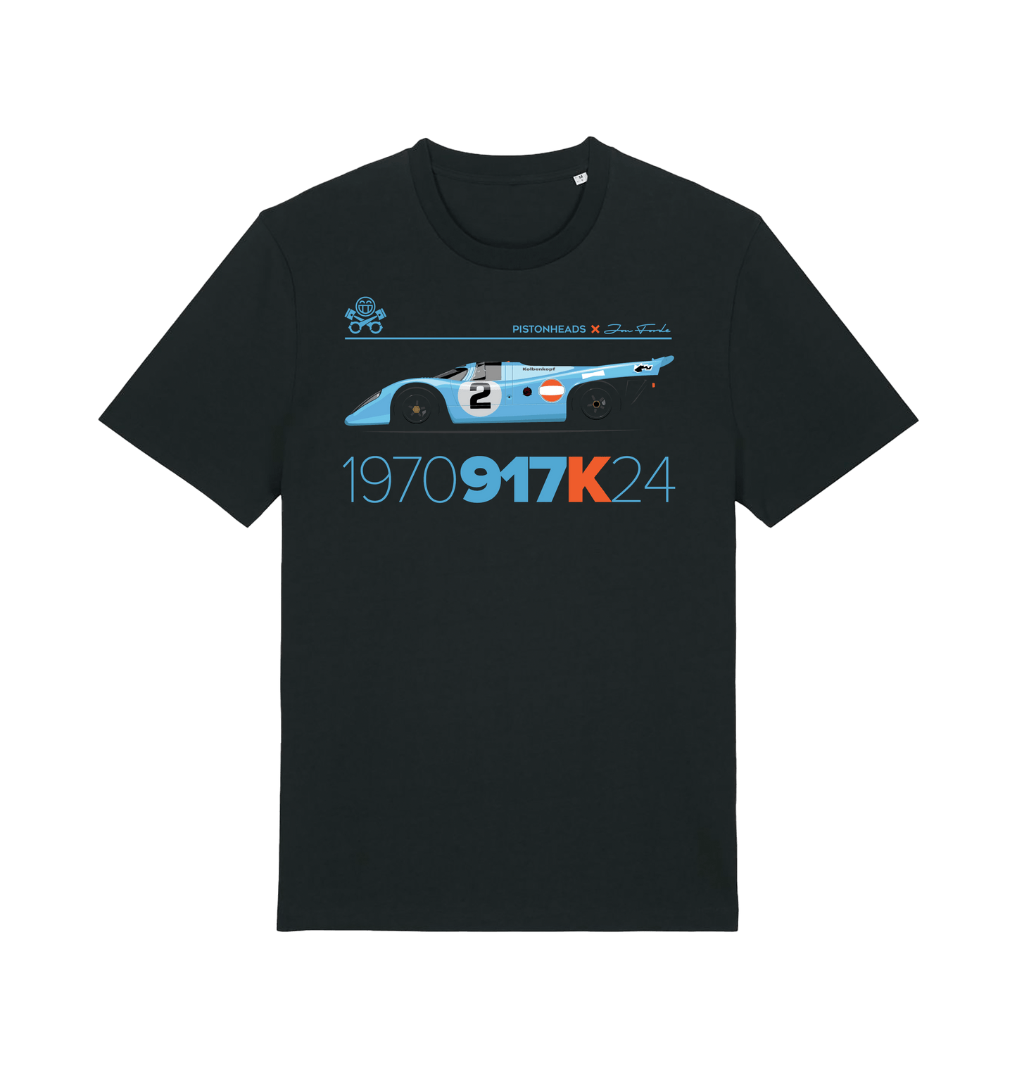 Black Printed T-shirt Front