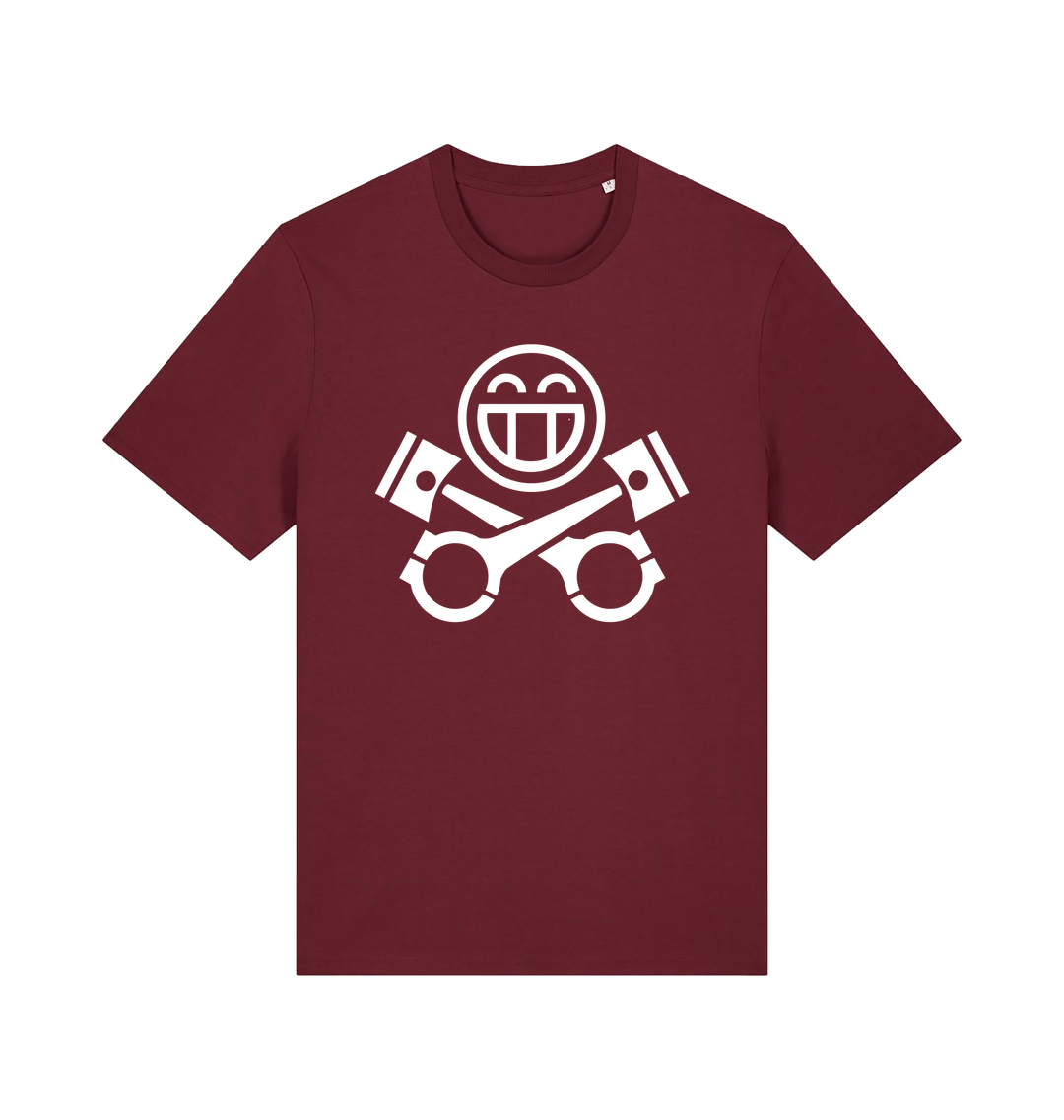 Burgundy Printed T-shirt Front