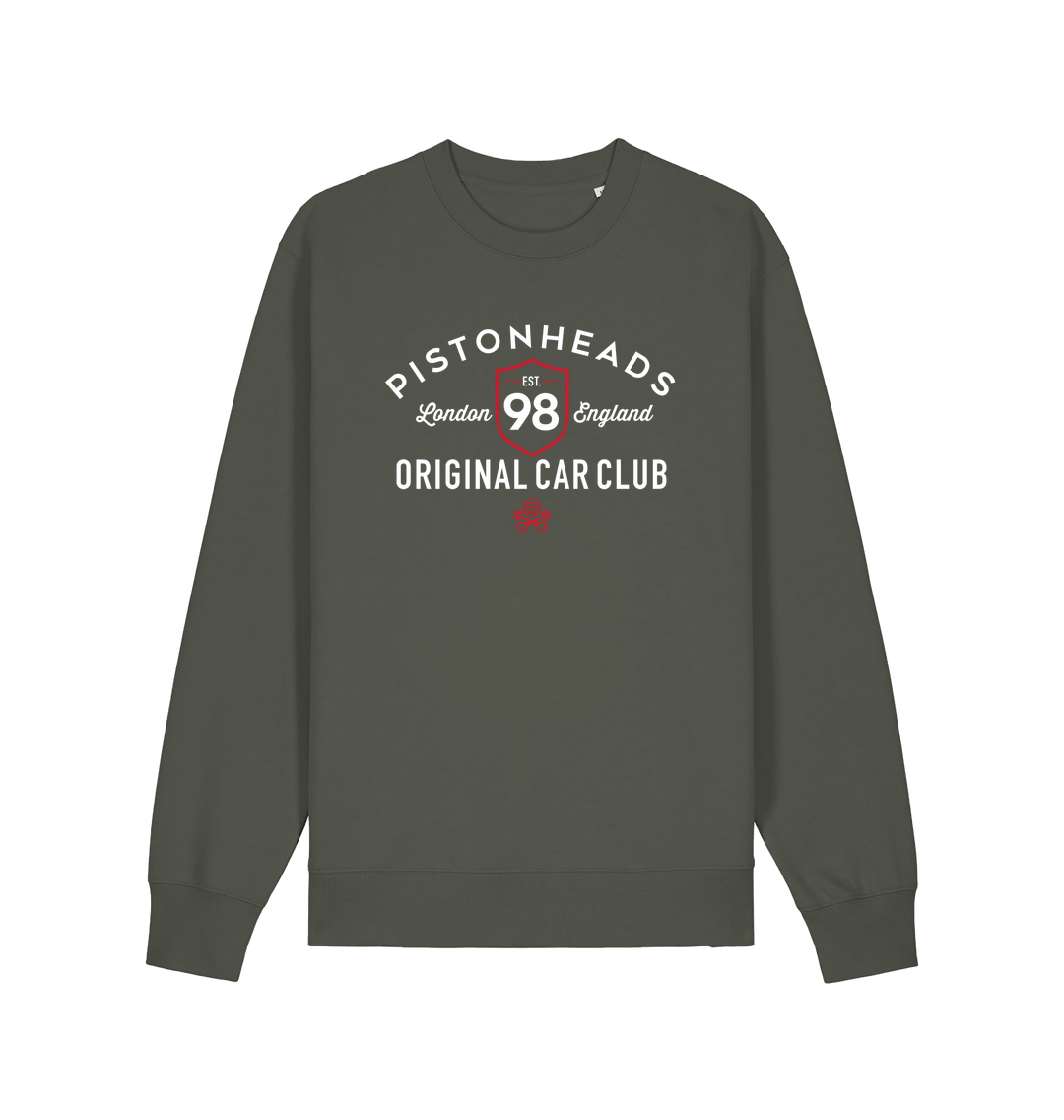 Khaki Printed Sweater Front