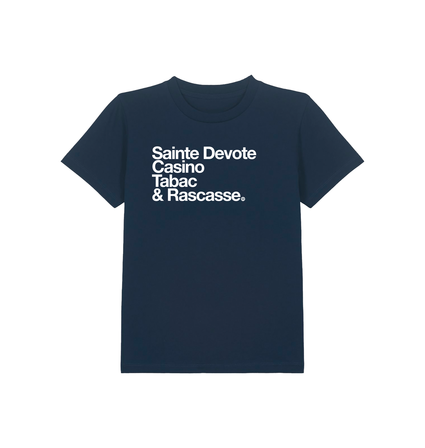 French Navy Printed Kids T-Shirt Front