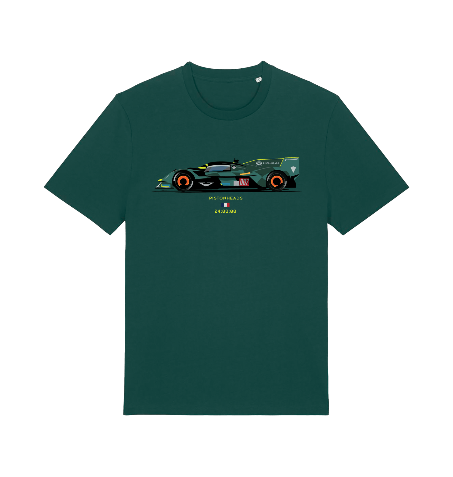 Glazed Green Printed T-shirt Front