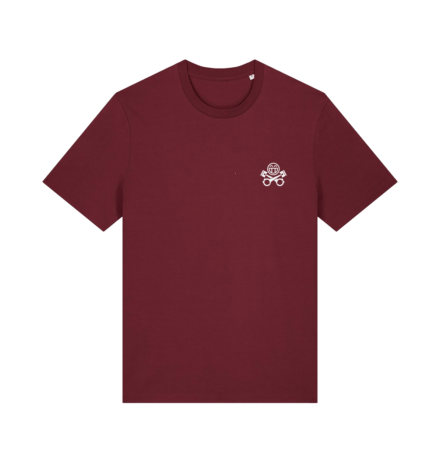 Burgundy Printed T-shirt Front