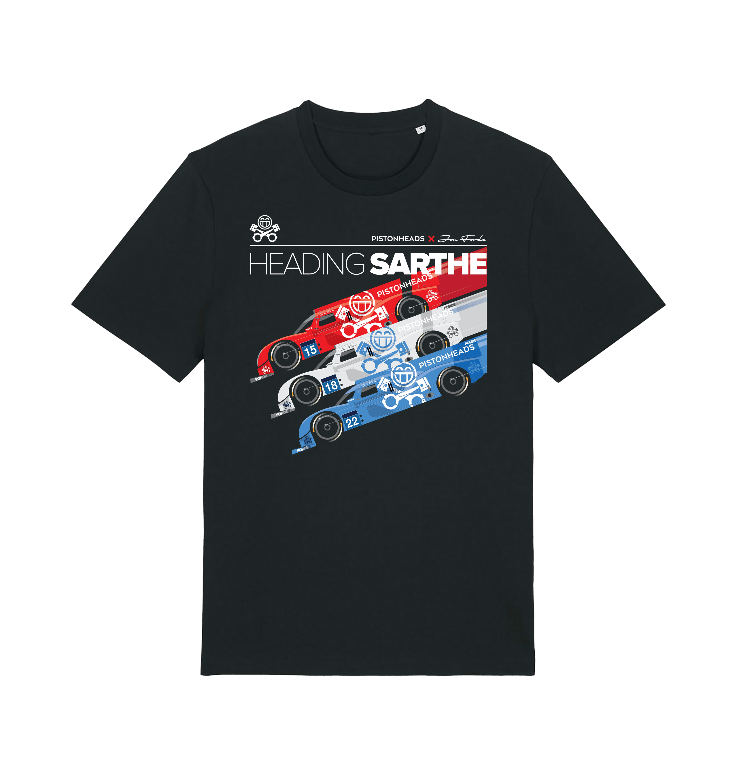 Black Printed T-shirt Front