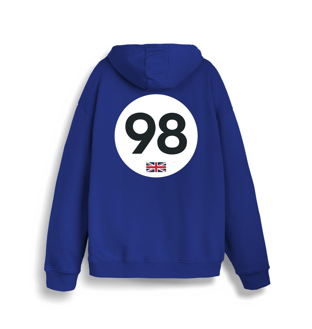 Worker Blue Printed Sweater Back