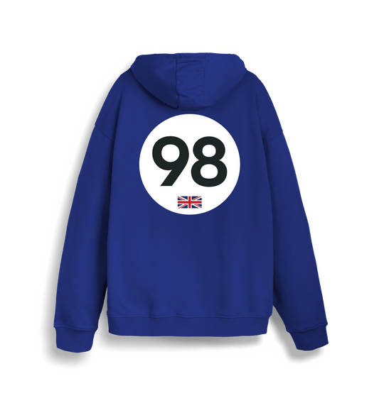 Worker Blue Printed Sweater Back