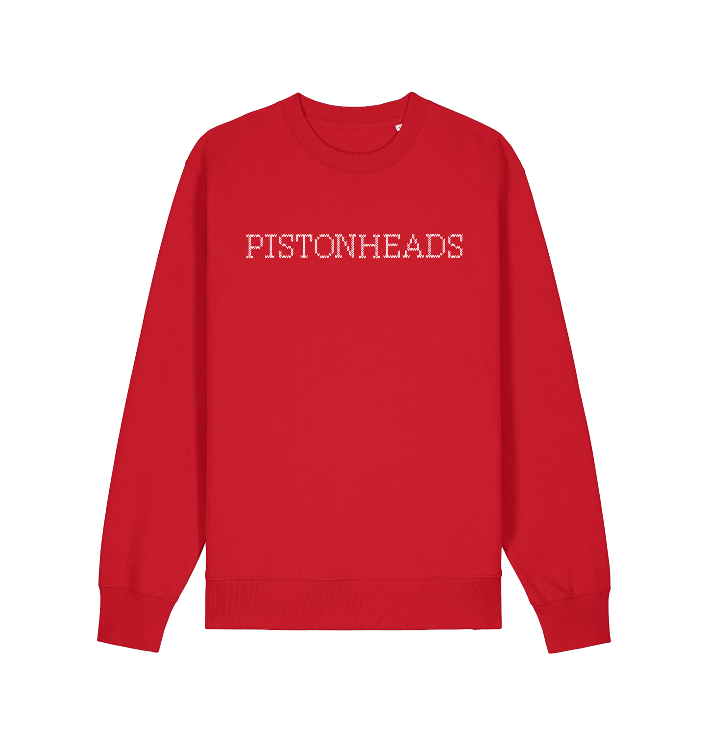 Red Printed Sweater Front