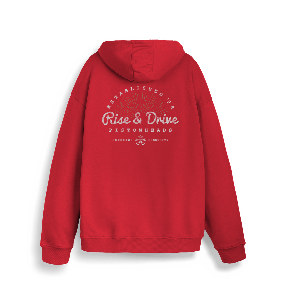 Red Printed Sweater Back