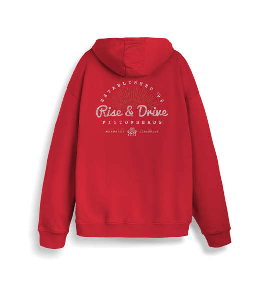 Red Printed Sweater Back