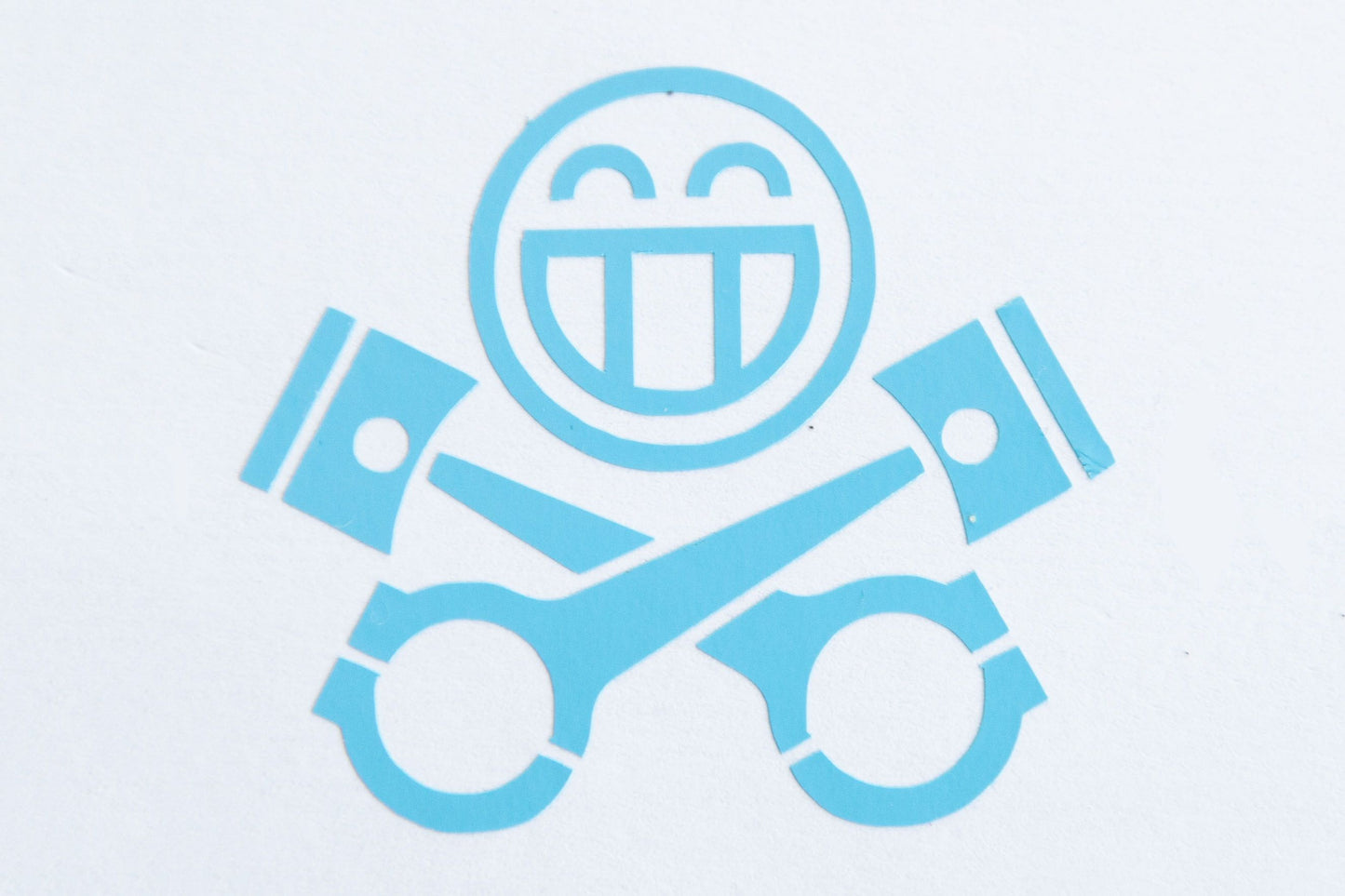 Light Blue Sticker Front