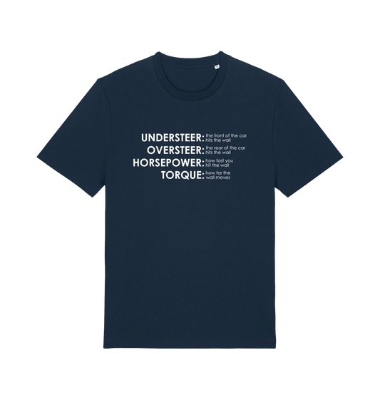 French Navy Printed T-shirt Front