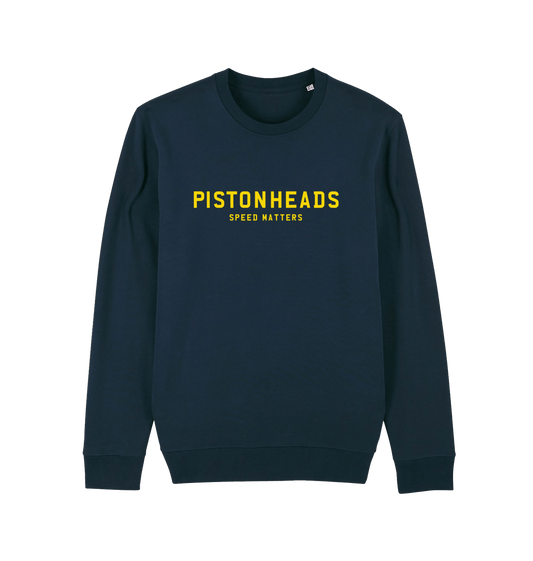 French Navy Printed Sweater Front