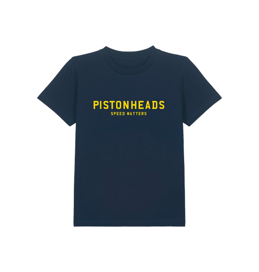 French Navy Printed Kids T-Shirt Front