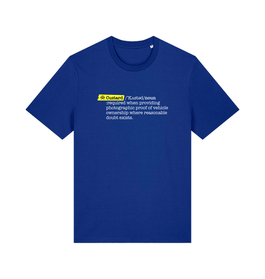 Worker Blue Printed T-shirt Front