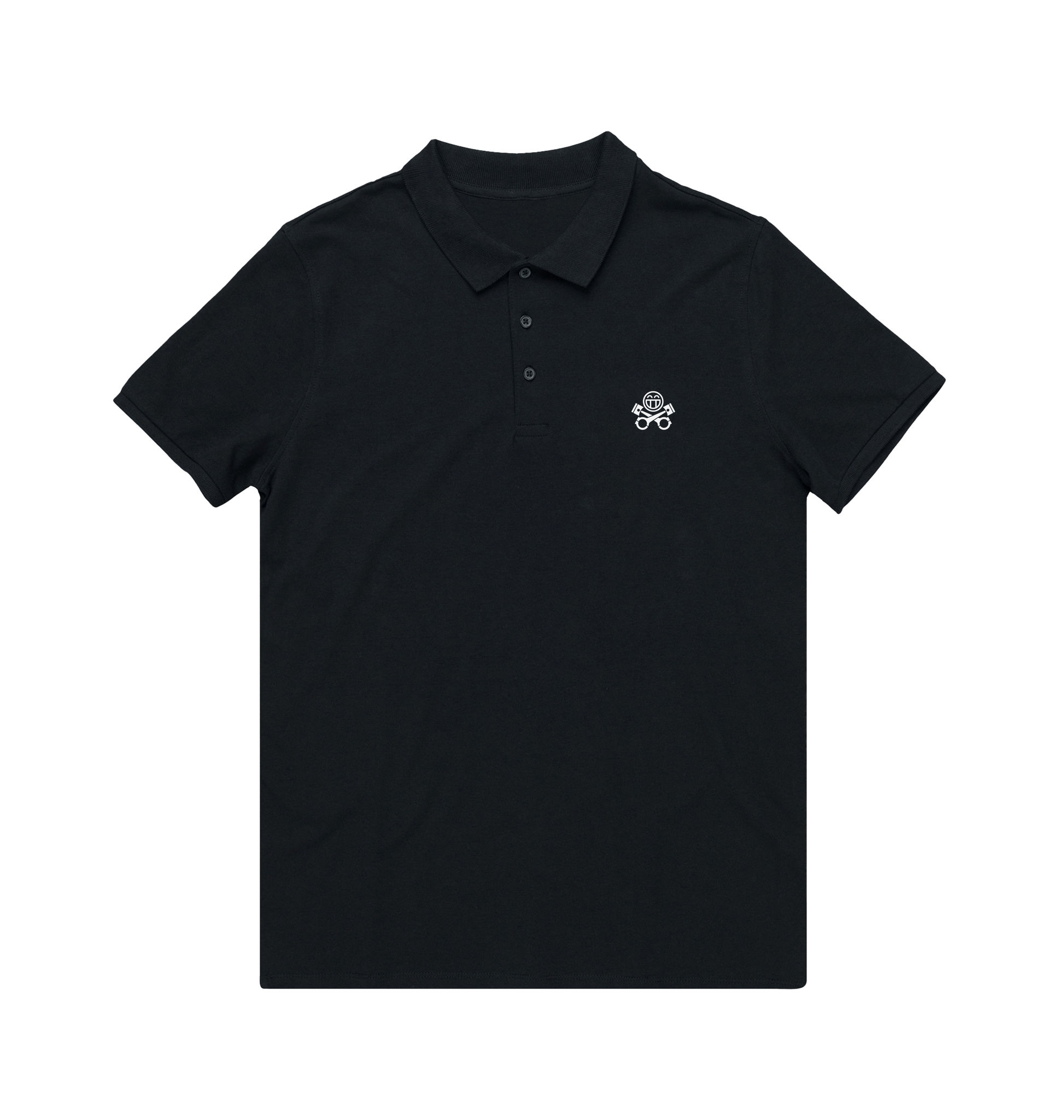 Black Polo Shirt Front