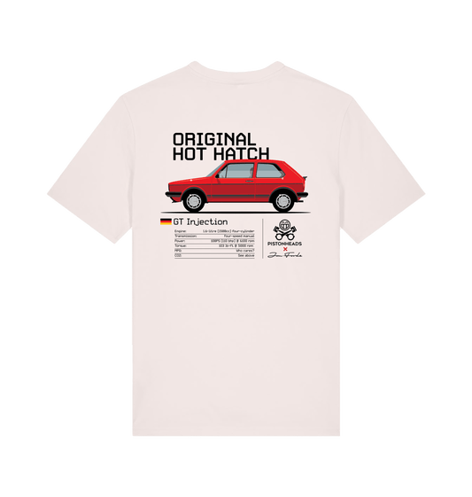 Vintage White Printed T-shirt Back