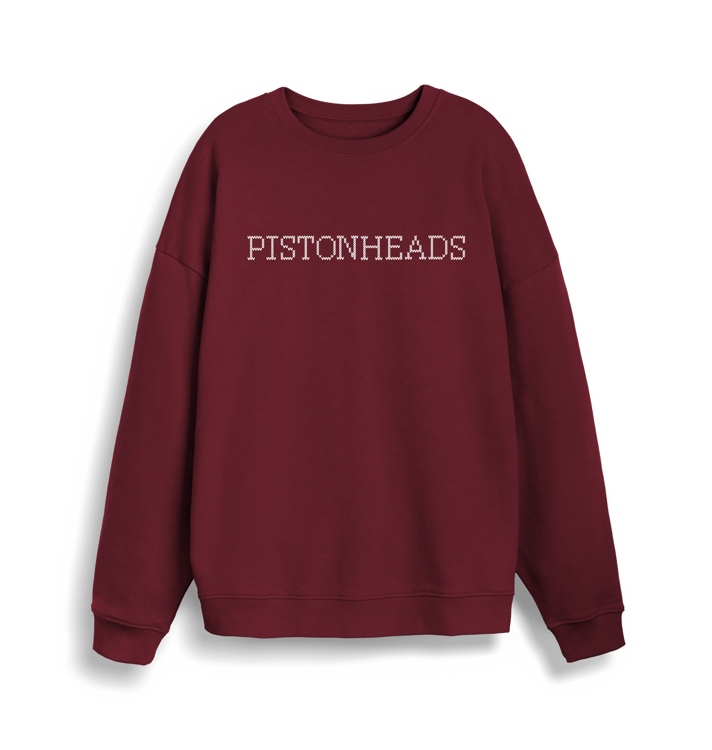 Burgundy Printed Sweater Front