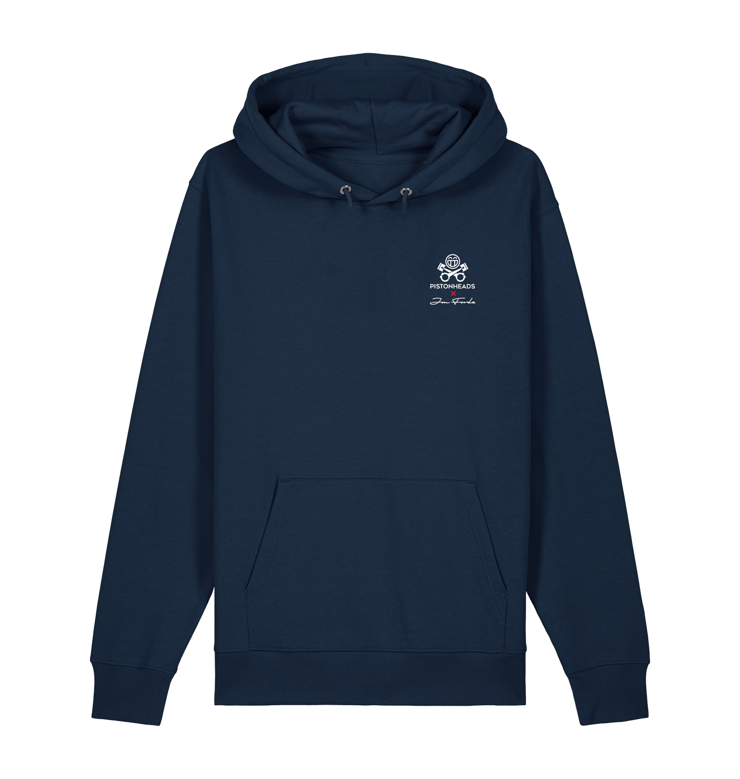 French Navy Printed Sweater Front