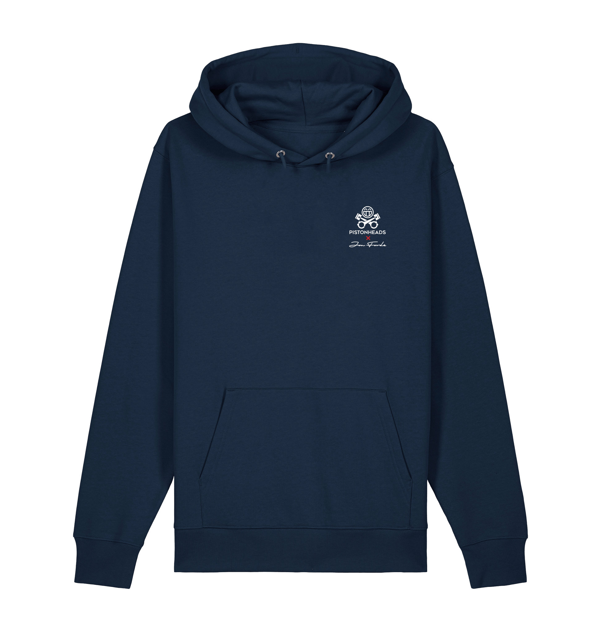 French Navy Printed Sweater Front