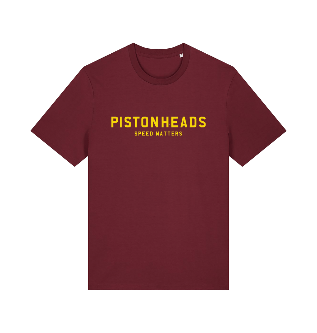 Burgundy Printed T-shirt Front