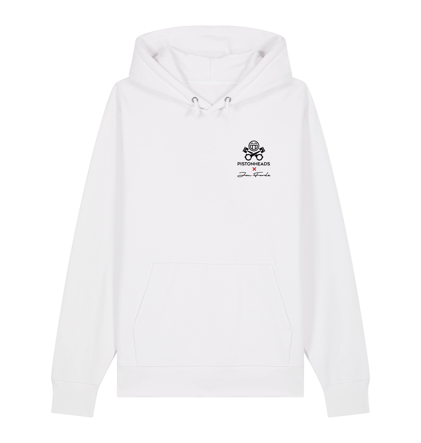 White Printed Sweater Front