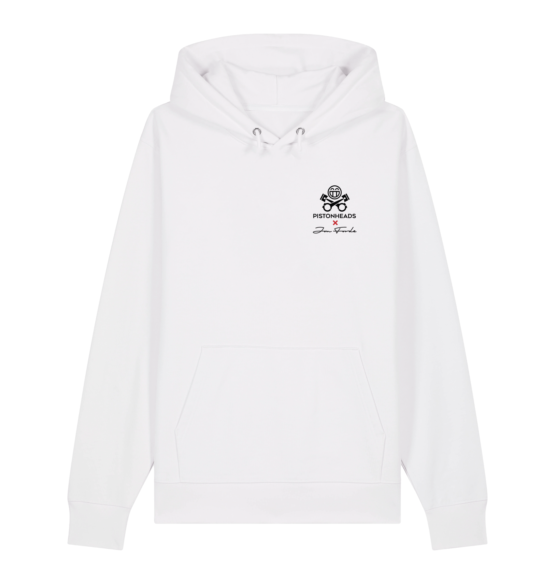 White Printed Sweater Front