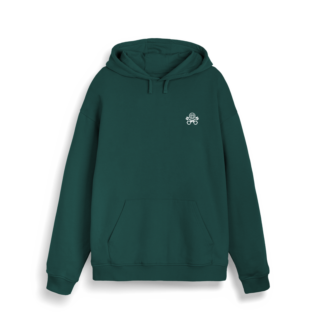 Glazed Green Printed Sweater Front