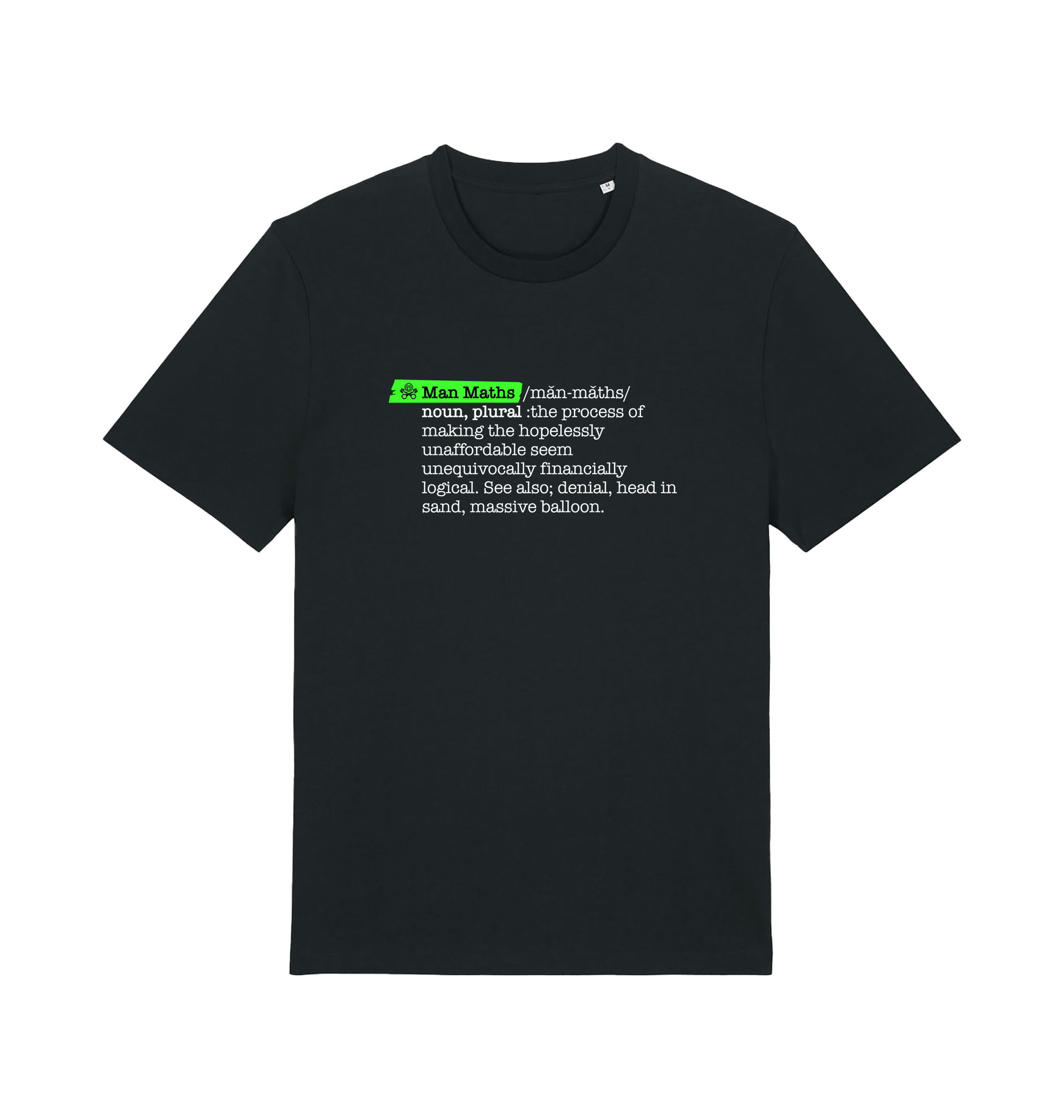 Black Printed T-shirt Front
