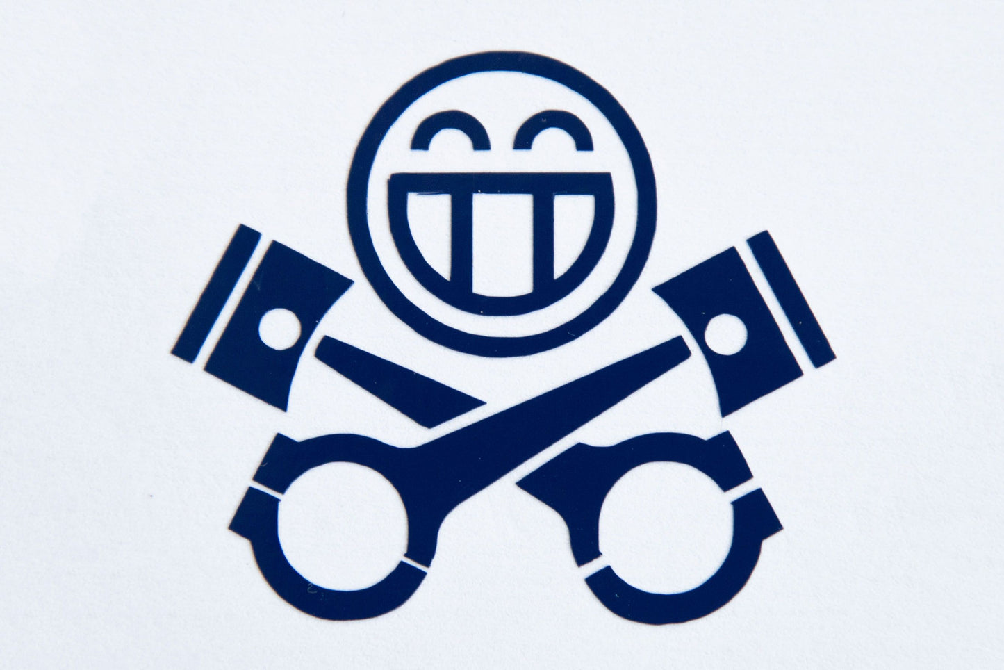 Dark Blue Sticker Front