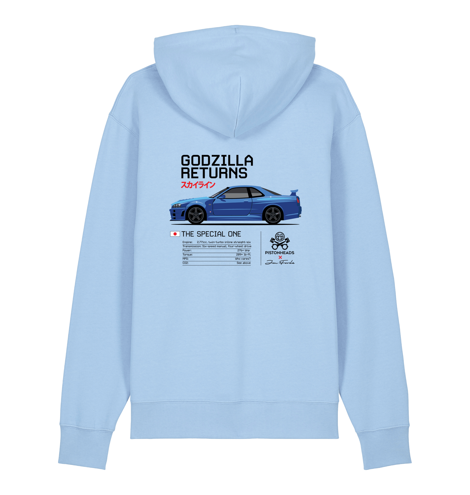 Blue Soul Printed Sweater Back