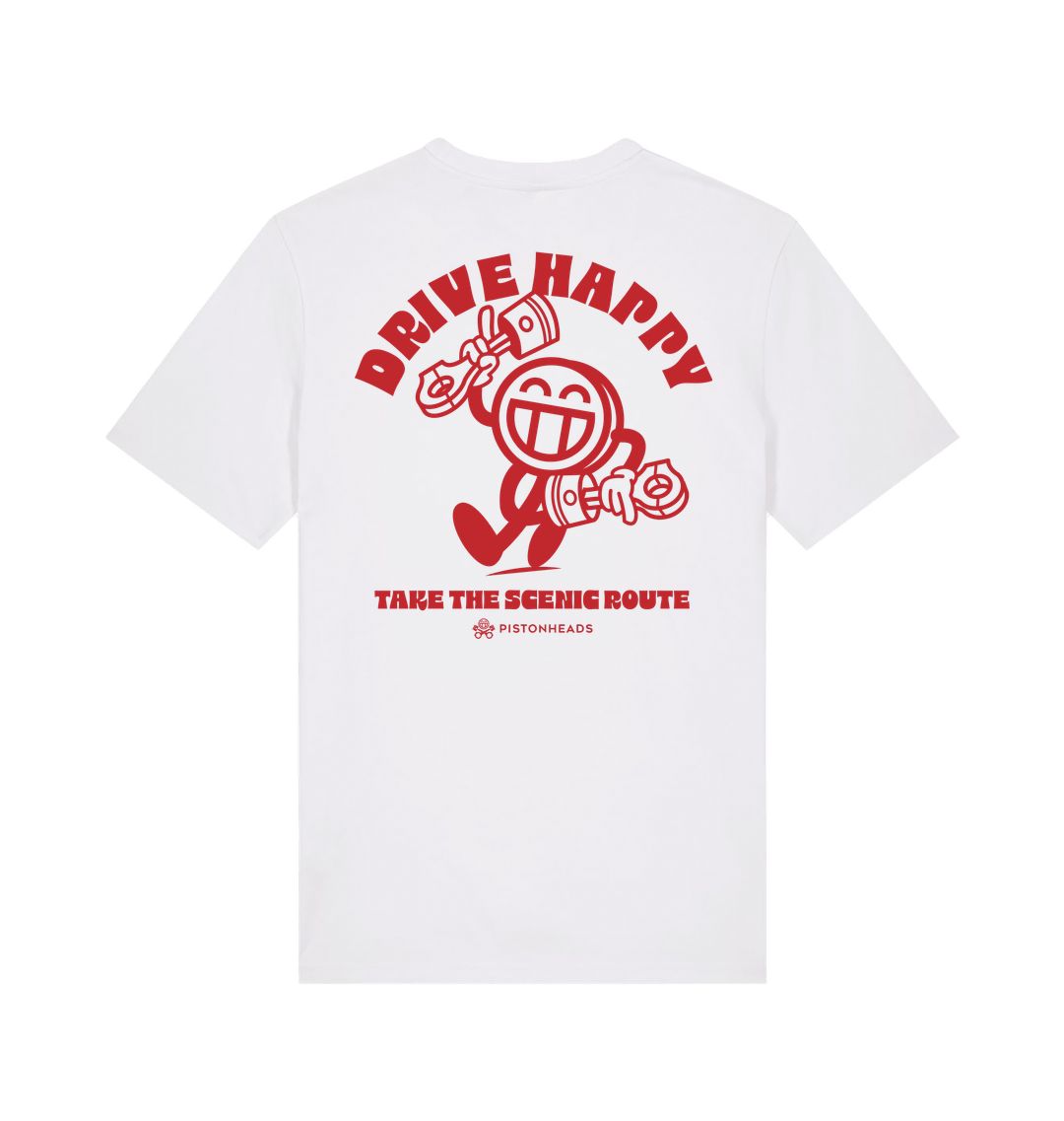 White Printed T-shirt Back