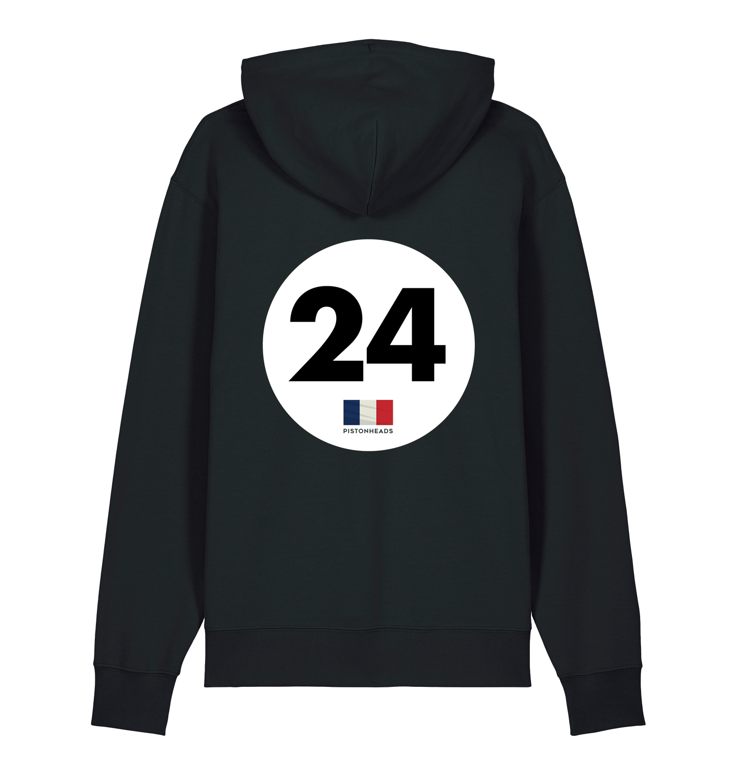Black Printed Sweater Back