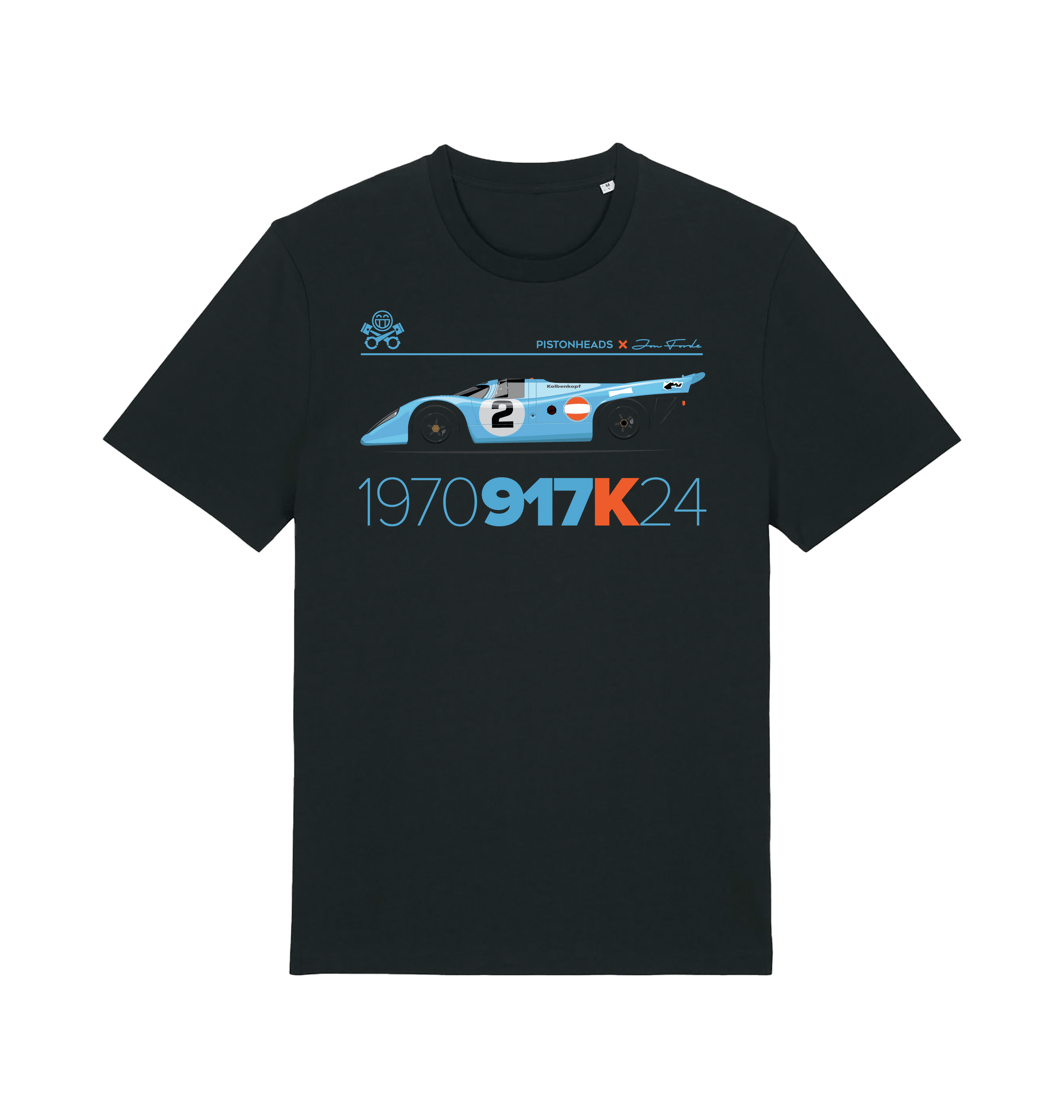 Black Printed T-shirt Front