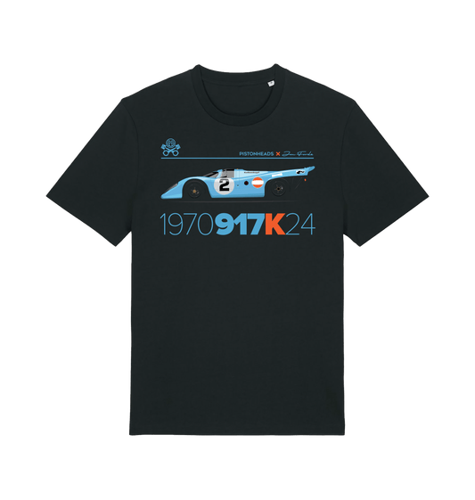Black Printed T-shirt Front