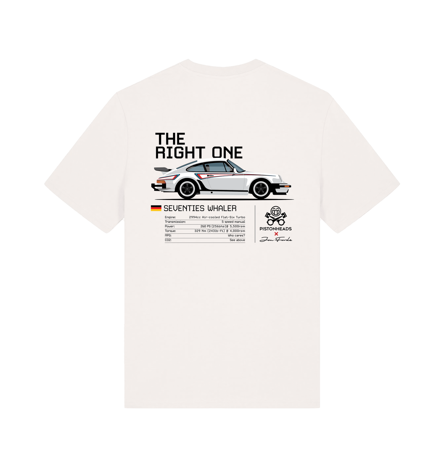Off White Printed T-shirt Back
