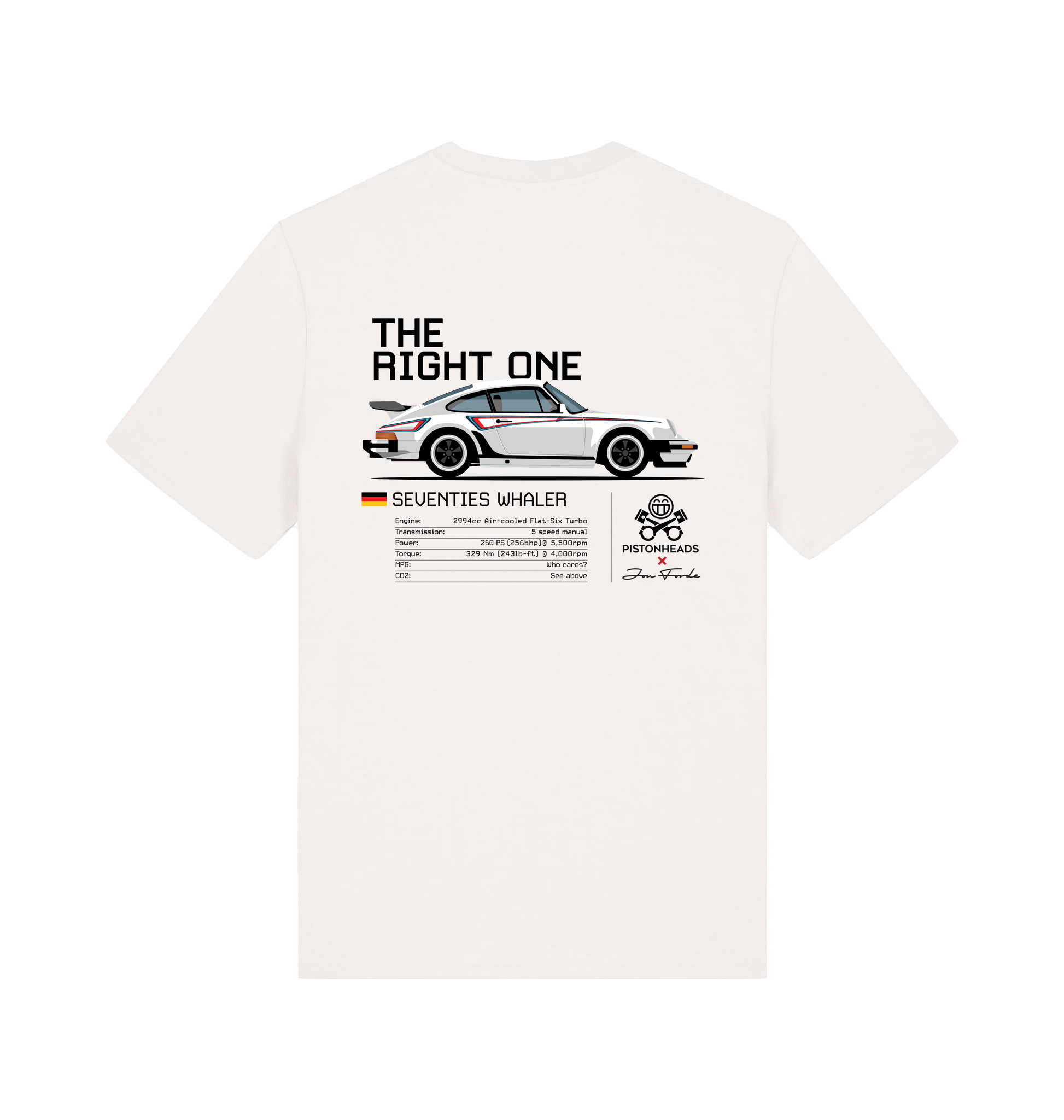 Off White Printed T-shirt Back
