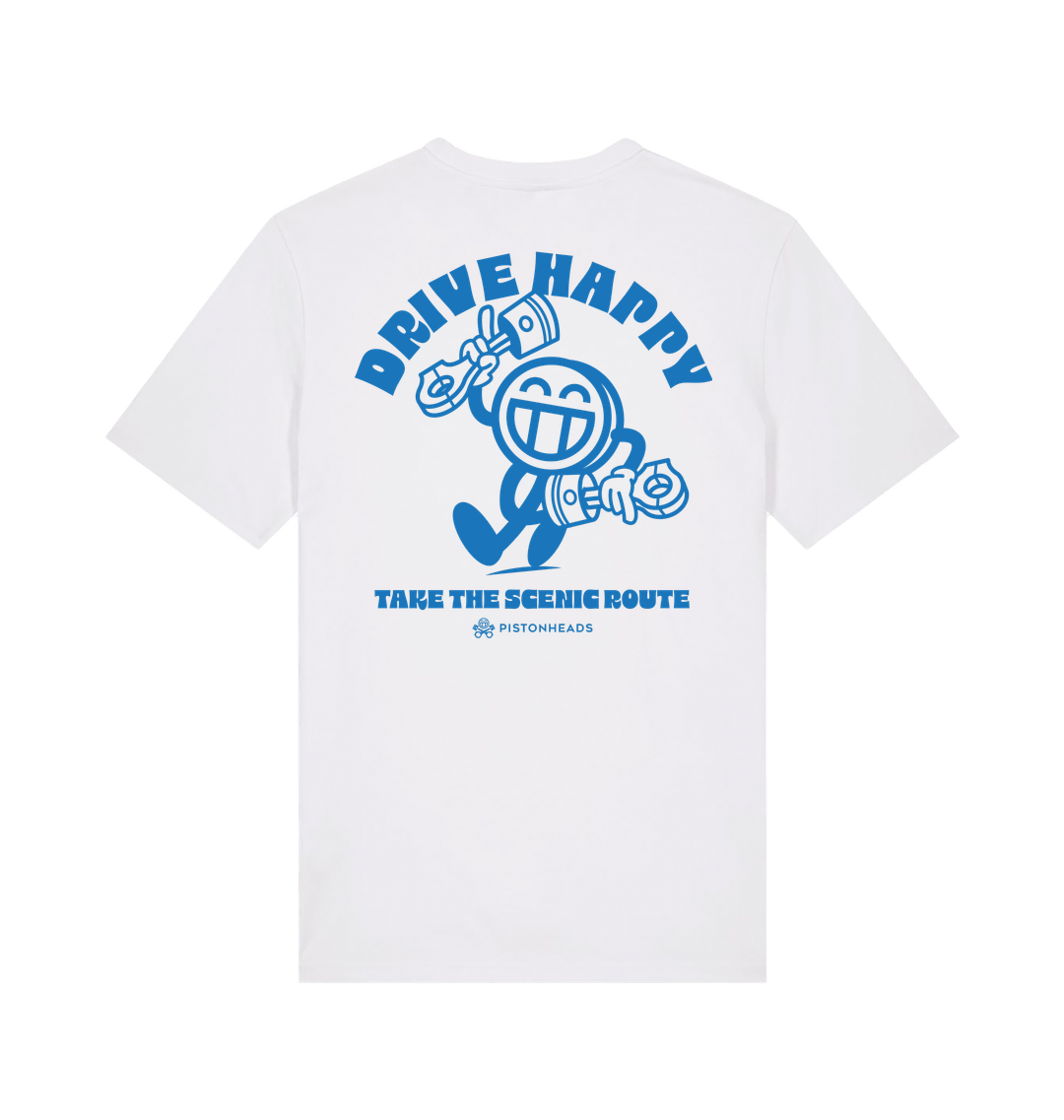 White Printed T-shirt Back