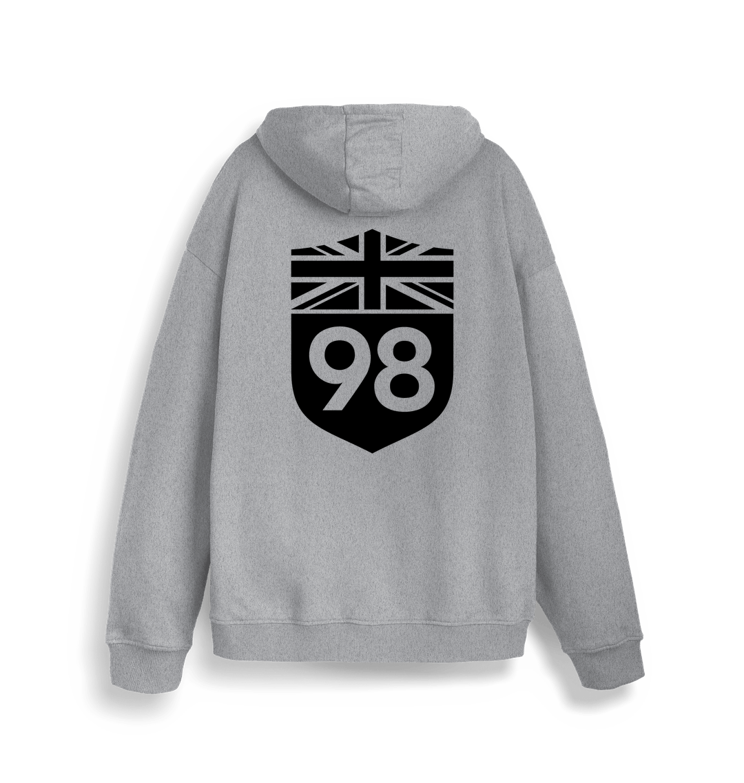 Heather Grey Printed Sweater Back