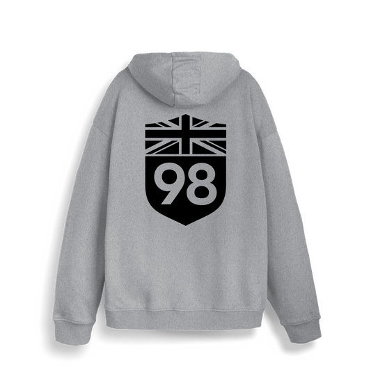 Heather Grey Printed Sweater Back