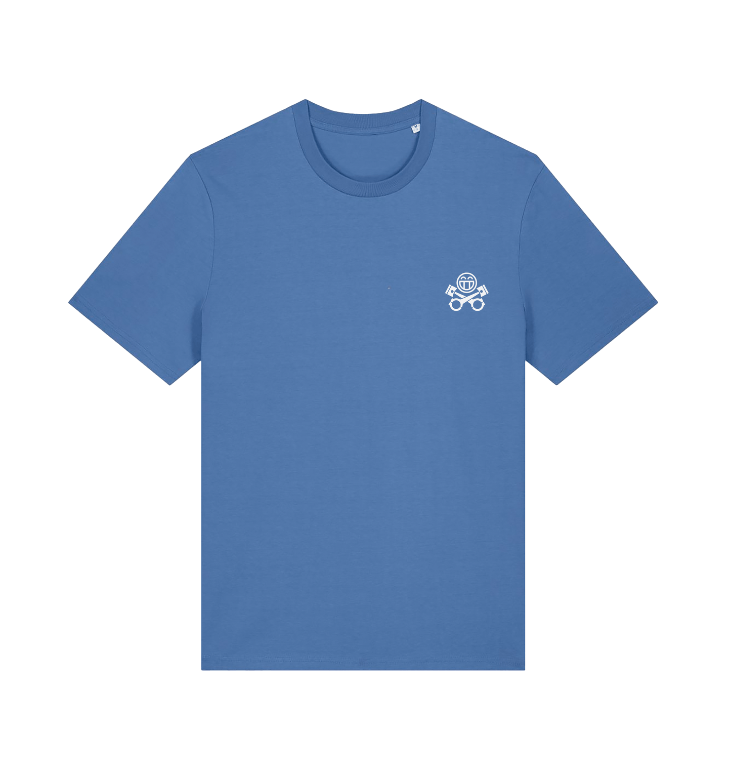 Bright Blue Printed T-shirt Front