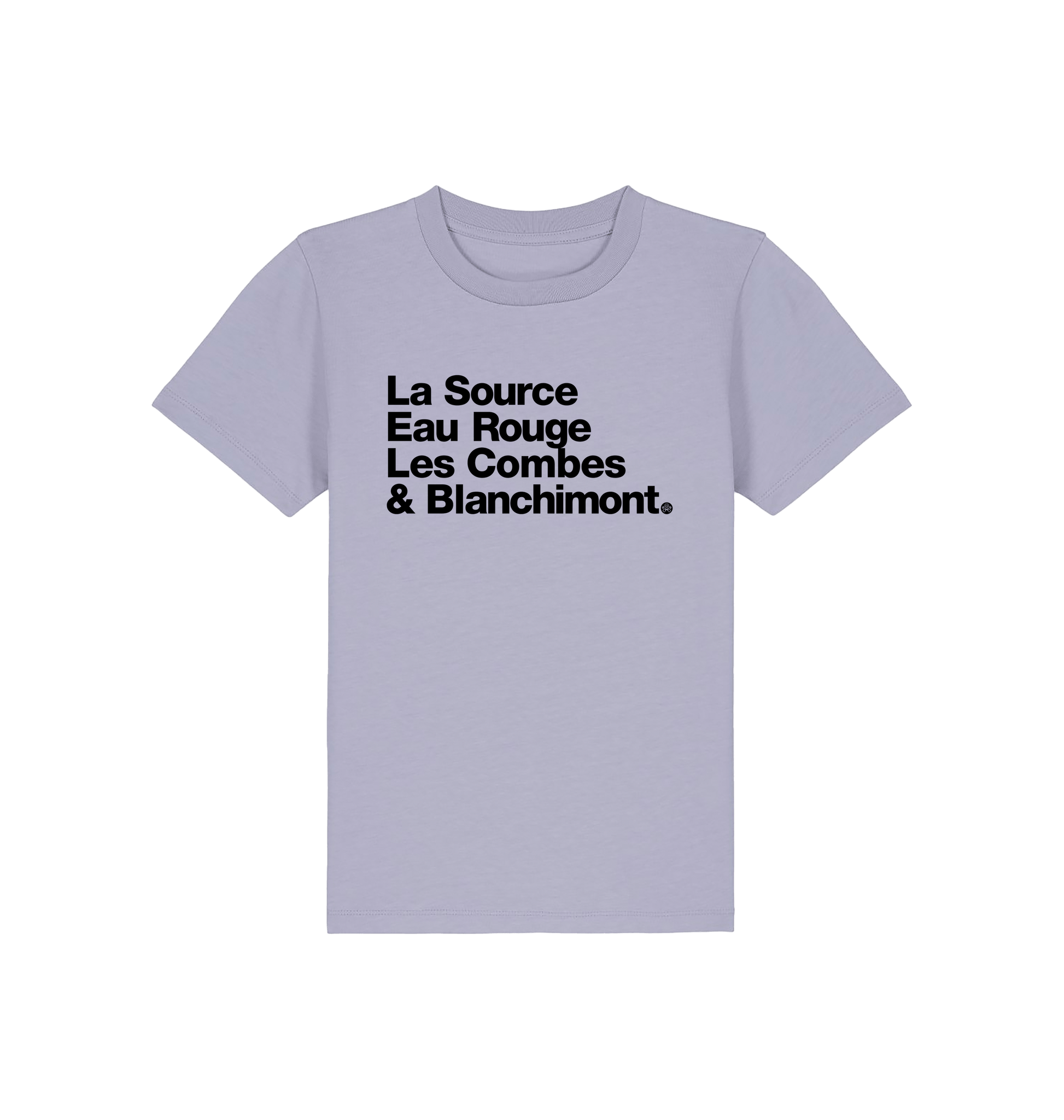 Lavender Printed Kids T-Shirt Front