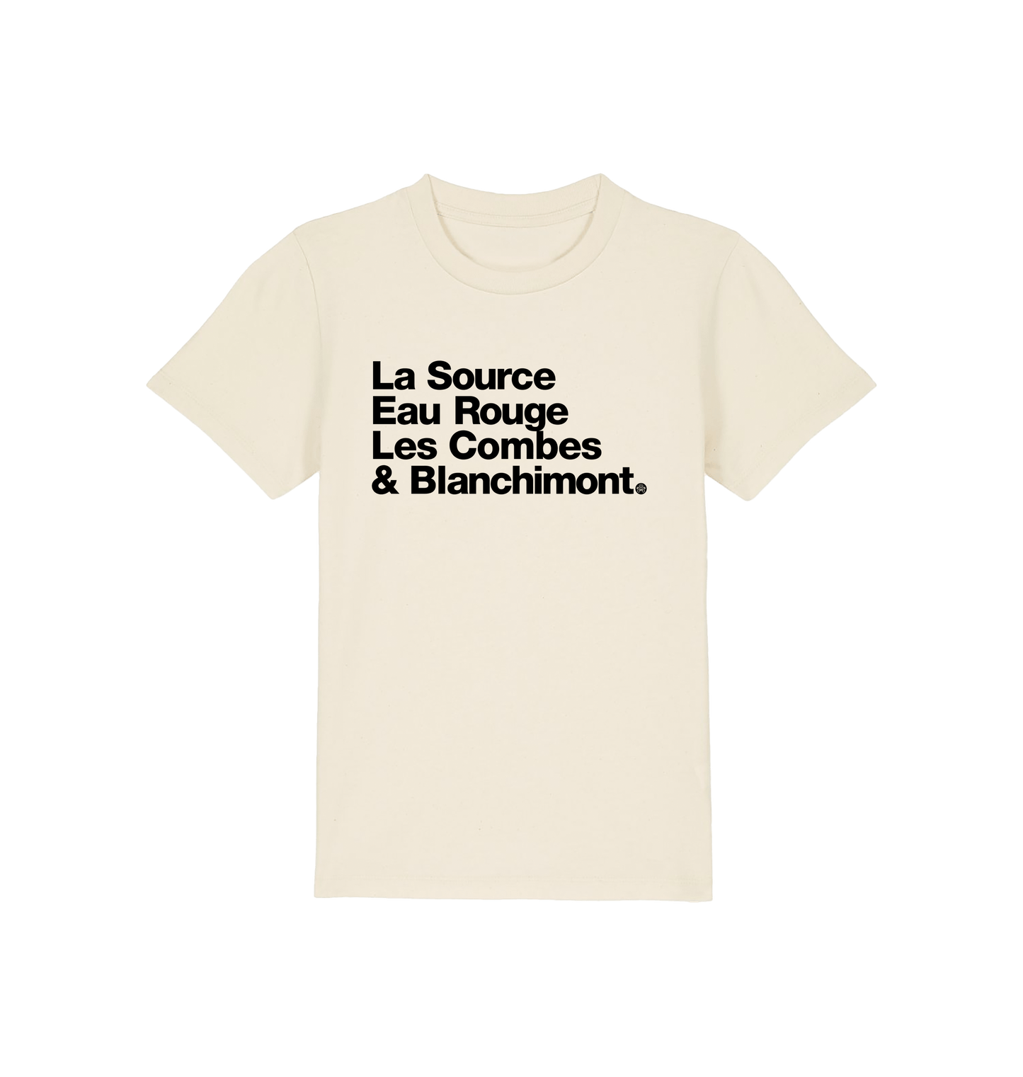 Natural Raw Printed Kids T-Shirt Front