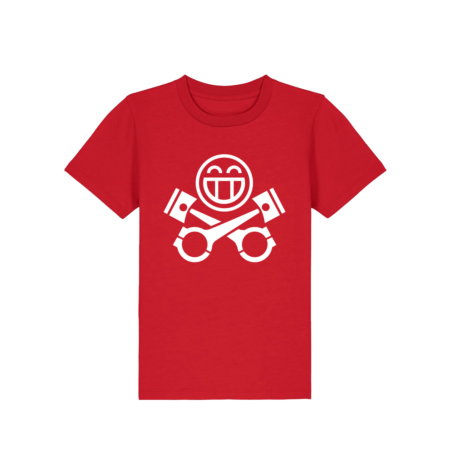 Red Printed Kids T-Shirt Front