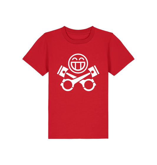 Red Printed Kids T-Shirt Front