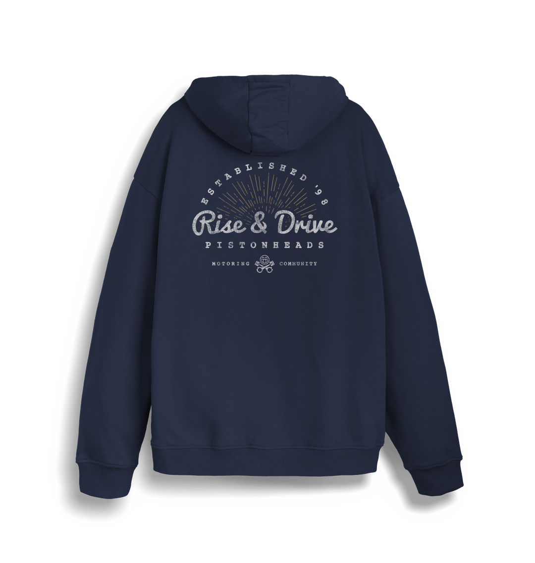 French Navy Printed Sweater Back