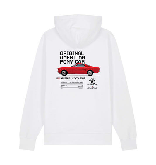White Printed Sweater Back