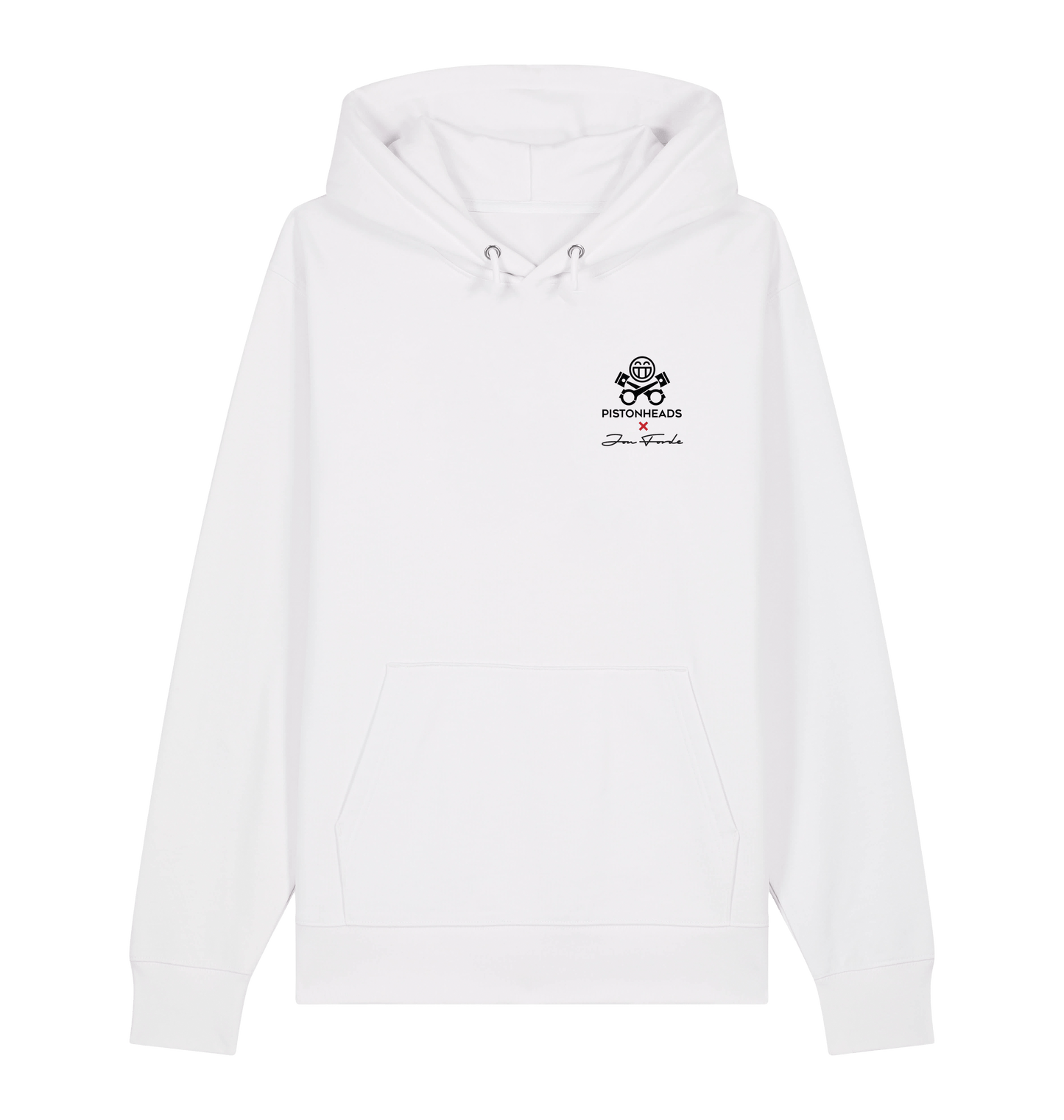 White Printed Sweater Front