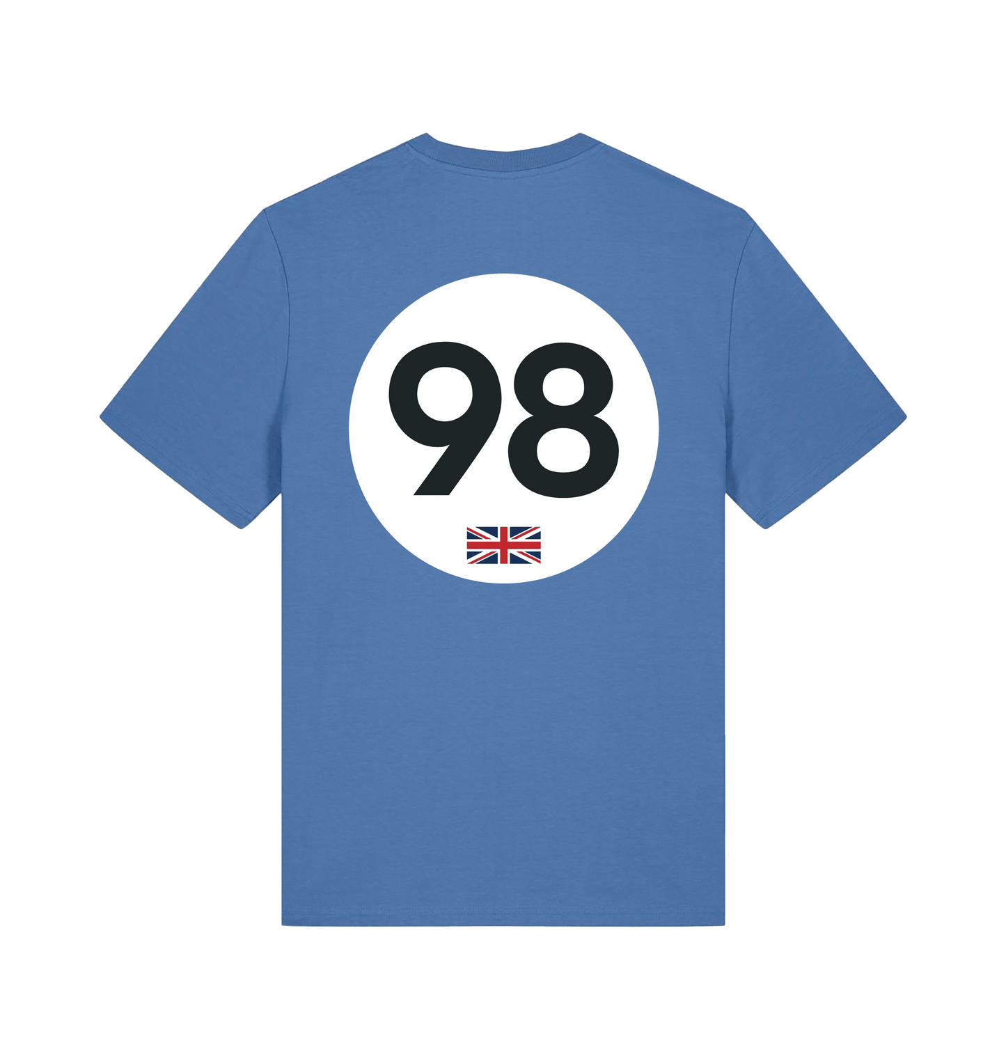 Bright Blue Printed T-shirt Back