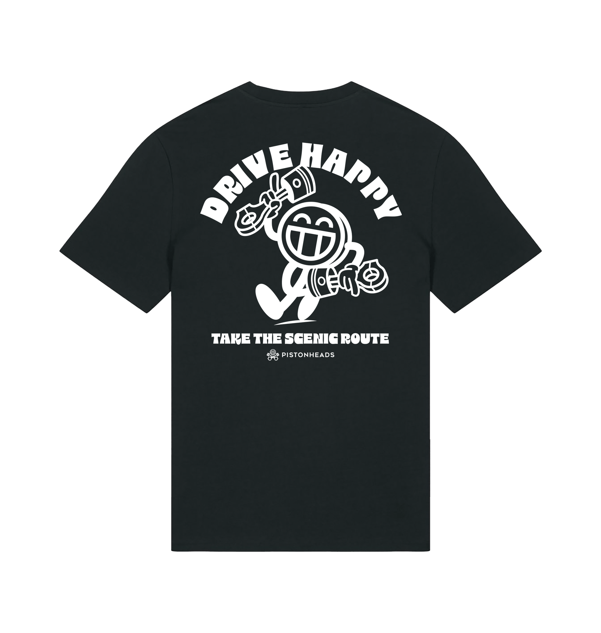 Black Printed T-shirt Back
