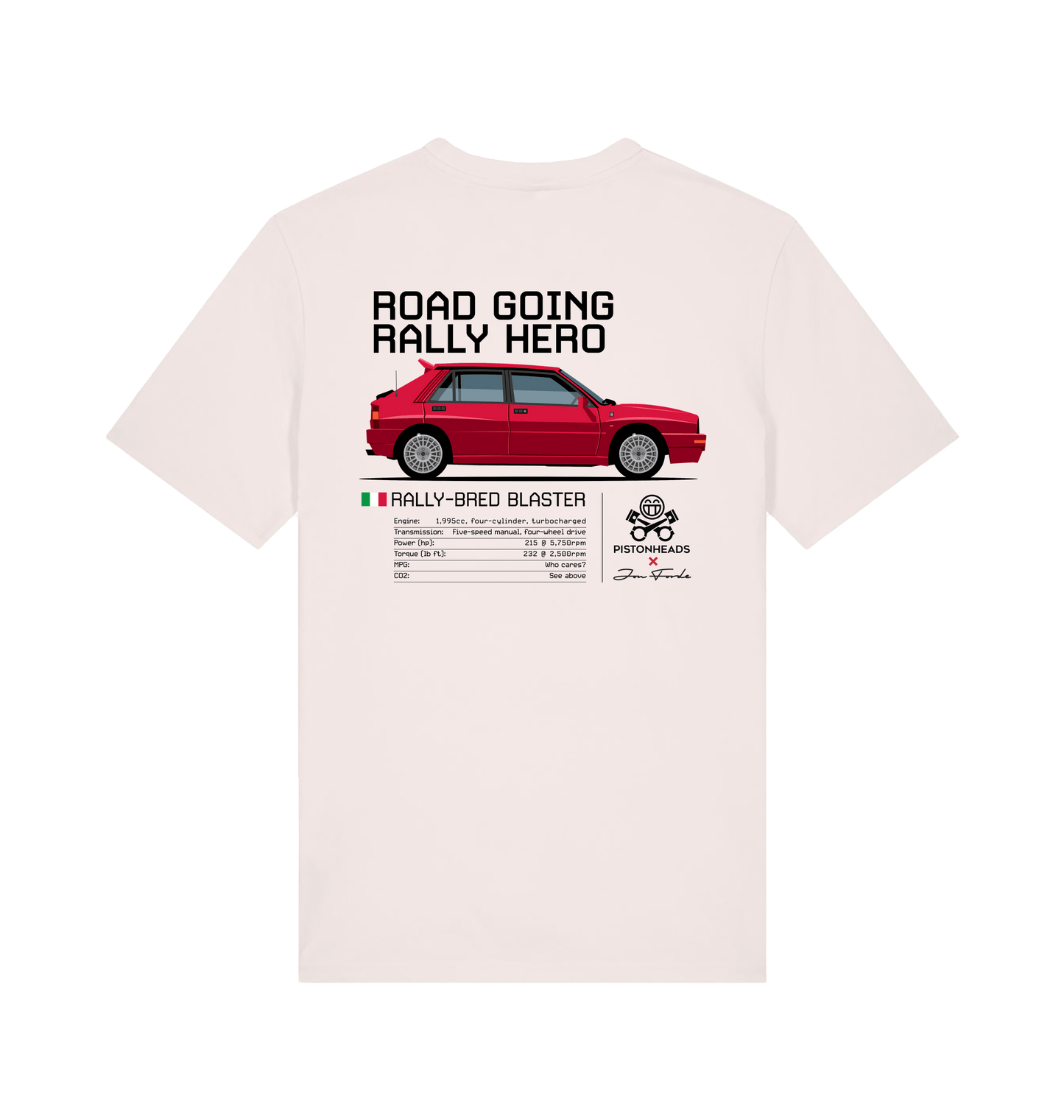 Vintage White Printed T-shirt Back